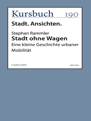 cover image of Stadt ohne Wagen